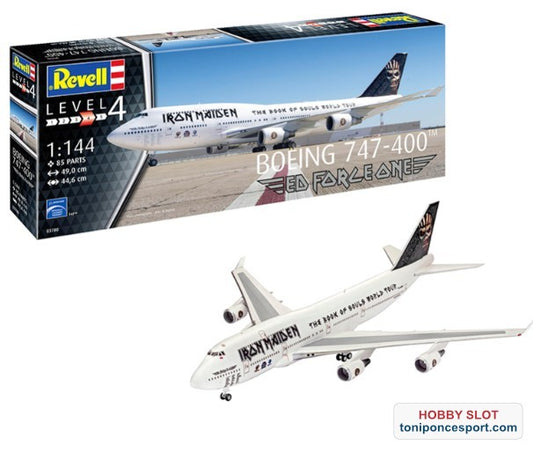 Avión Boeing 747-400 Iron Maiden "Ed Force One" 1:144