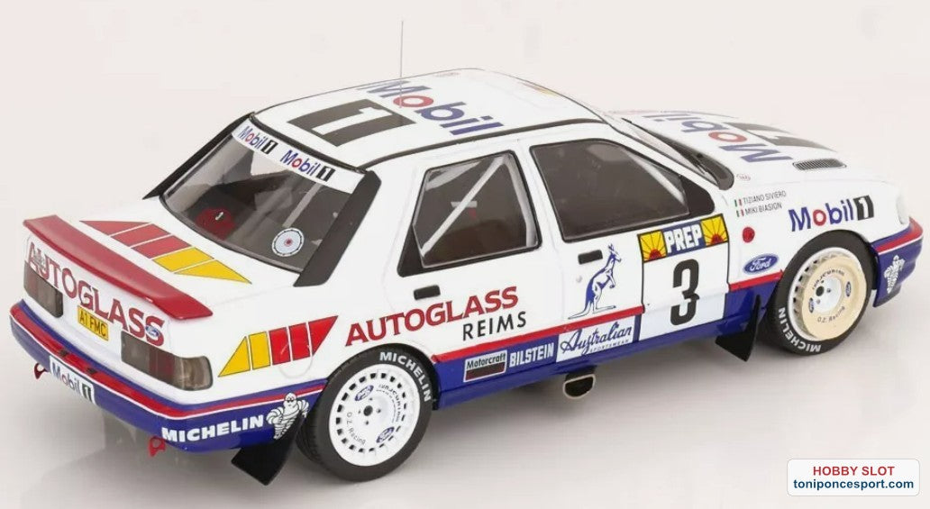 Ford Sierra Cosworth 4x4, No.3, Mobil 1, Rallye WM, Rallye Monte Carlo, M.Biasion/T.Siviero, 1992