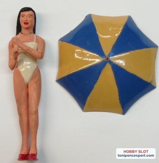 Figura para diorama 1/24 de chica promotora.