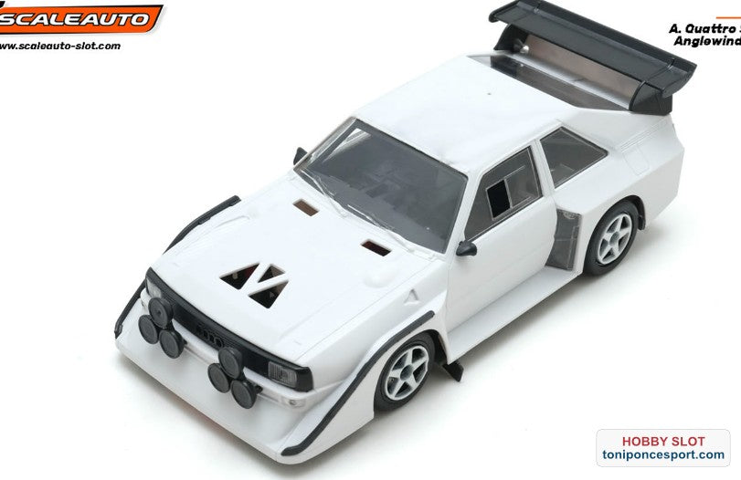 A. Quattro S1 E2 White Racing Kit - Anglewinder In-Flex 2.0 Chassis.