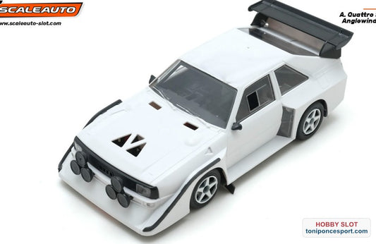 A. Quattro S1 E2 White Racing Kit - Anglewinder In-Flex 2.0 Chassis.