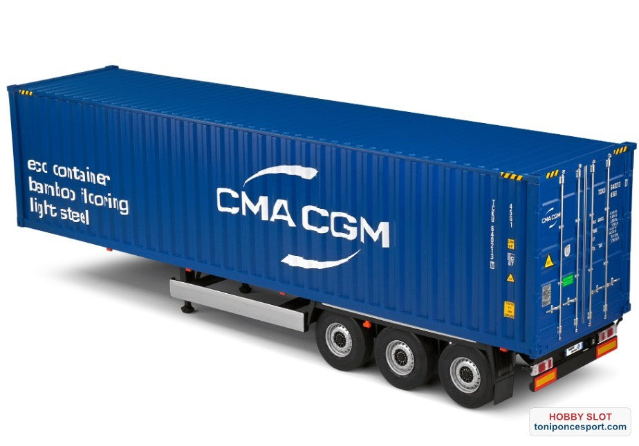 Trailer Semirremolque Porta Contenedores 2024 Azul.