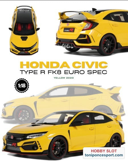 HONDA CIVIC TYPE R FK8 EURO SPEC SUNLIGHT YELLOW 2020