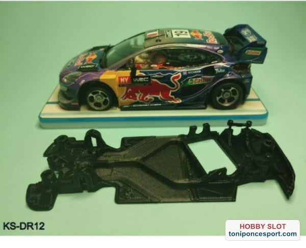 Chasis angular DUAL EVO compatible Ford Puma WRC SCX.