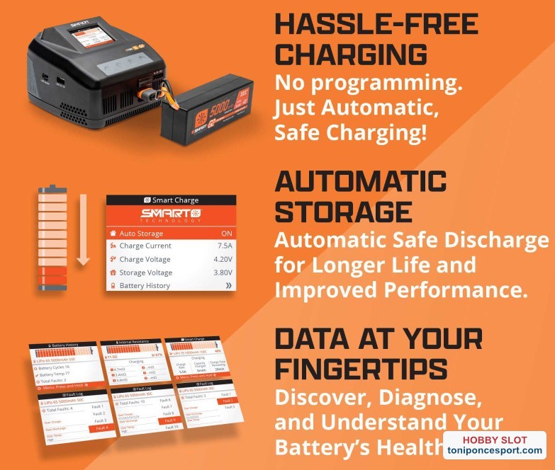Bateria 7.4V 5000mAh 2S 50C Smart Hardcase LiPo (IC3)