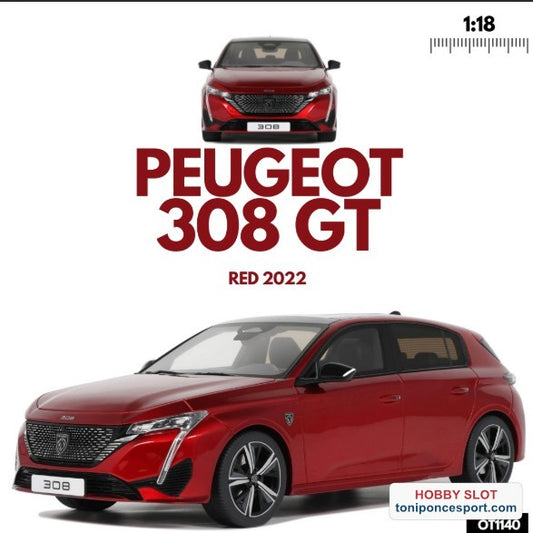 PEUGEOT 308 GT RED 2022
