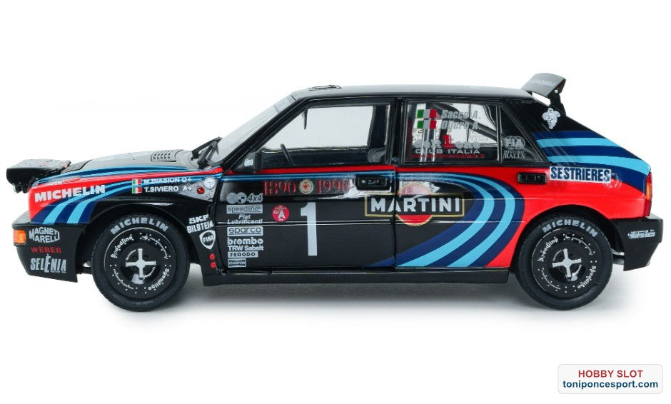Lancia Delta HF Integrale HOMENAJE A BIASON Rallye Montecarlo 1990 A.SACCO