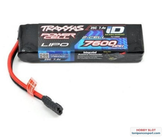 Bateria Lipo 7600mAh 7.4v 2-Cell 25C.