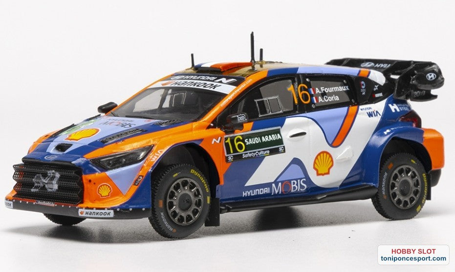 Hyundai i20 N Rally1 Rally Arabia Saudita 2025 Nº16 A.Fourmaux/A.Coria