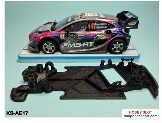 Chasis angular RACE EVO compatible Ford Puma WRC SuperSlot