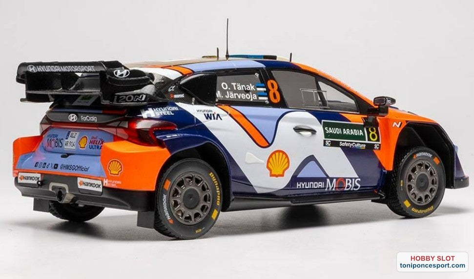 Hyundai i20 N Rally1 Rally Arabia Saudita 2025 Nº8 O.Tänak / M.Järveoja.