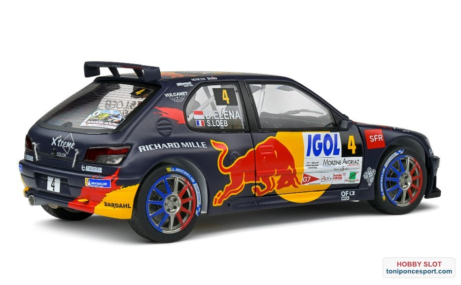 Peugeot 306 Maxi Red Bull N º4 Rally Mont Blanc 2021 S. Loeb - D. Elena
