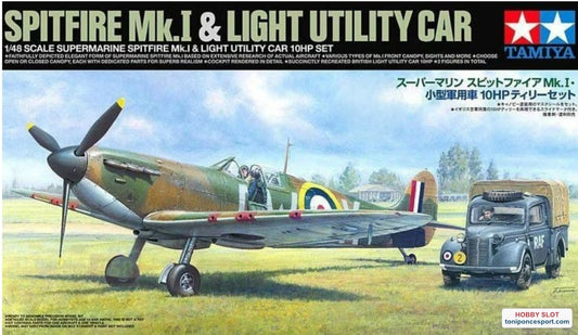 Supermarine Spitfire Mk.I With Light Utility Car 10HP Set 1/48.