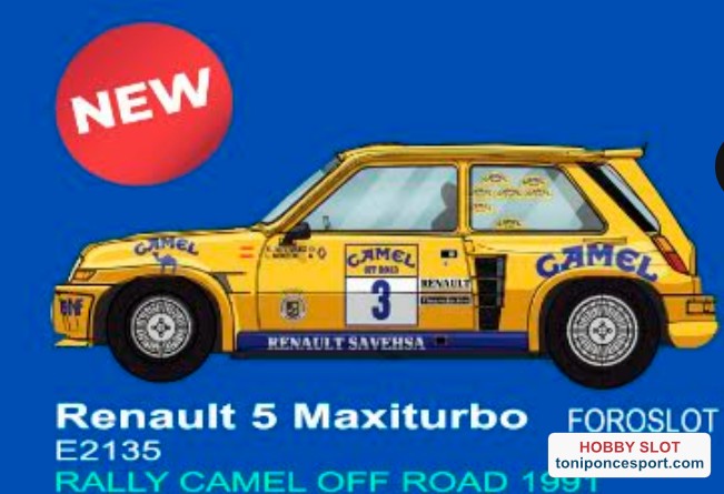 Renault 5 Maxi Turbo Rally Camel Off-Road 1991 - ForoSlot 2026