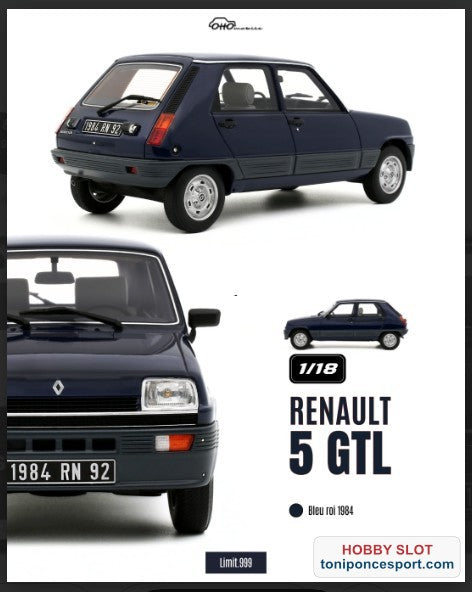 RENAULT 5 GTL BLEU ROI 1984