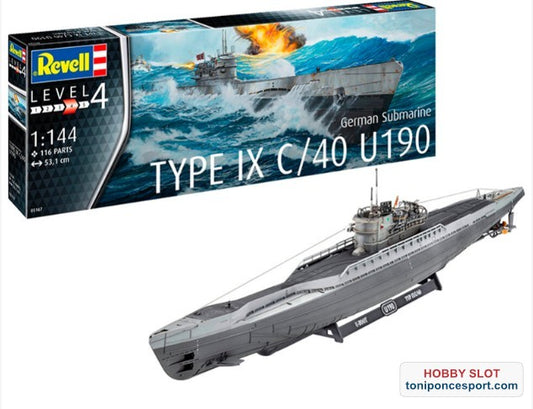 Submarino German Type IX C/40 (U190) 1:144