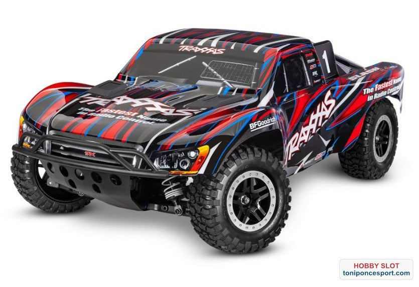 Red Slash 4X4 VXL EHD: 4WD Brushless Short Course Truck with TQi