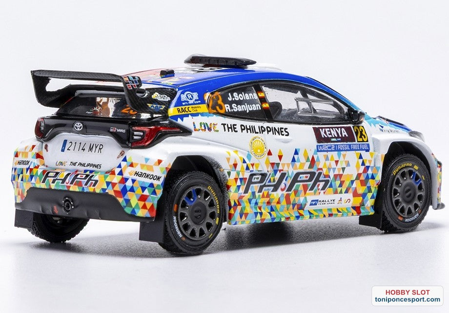 Toyota GR Yaris Rally2 Safari Rallye Kenia 2025 #23 J.Solans/R.Sanjuan 1:43