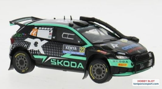 Skoda Fabia Rally2 WRC #22 G.Greensmith/J.Andersson Safari Rallye Kenia 2024